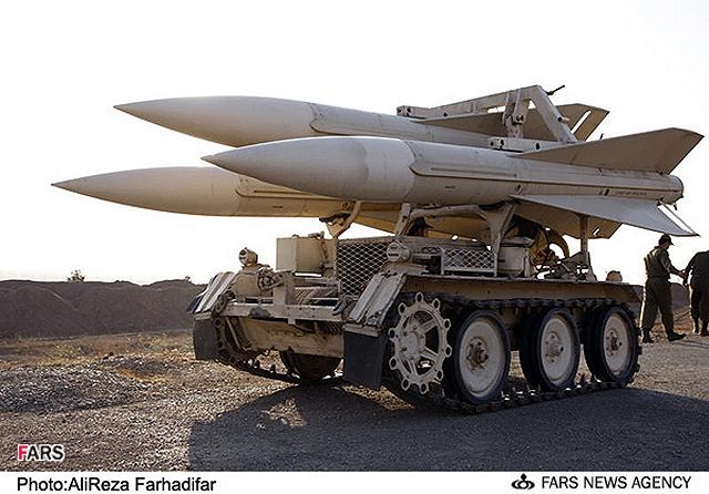 Tên lửa phòng không tầm trung Mersad của Iran (ảnh minh hoạ)